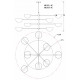 Люстра на штанге MyFar Valentina MR1951-8C