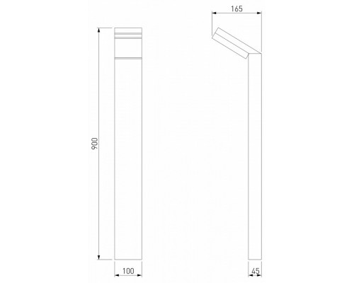 Наземный низкий светильник Elektrostandard Sensor a053949