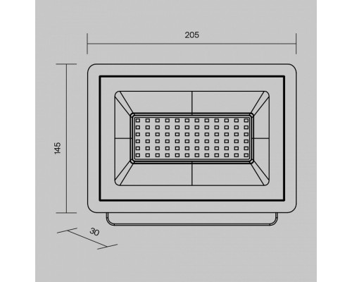 Настенно-потолочный прожектор Maytoni Flood FL001-L50B6K