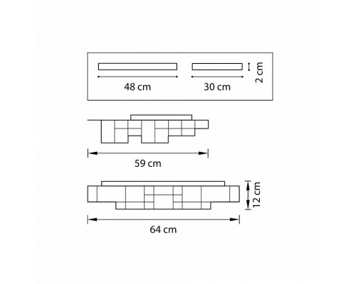 Накладной светильник Lightstar Favo LED 750161