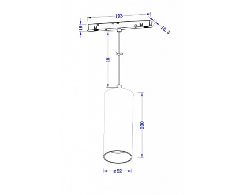 Подвесной светильник Maytoni Focus LED TR041-4-12W3K-M-DS-B