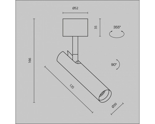 Светильник на штанге Maytoni Focus T C141CL-L125-6W3K-B