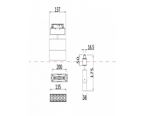 Светильник на штанге Maytoni Points TR015-2-10W3K-W