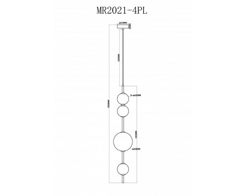 Подвесной светильник MyFar Violla MR2021-4PL