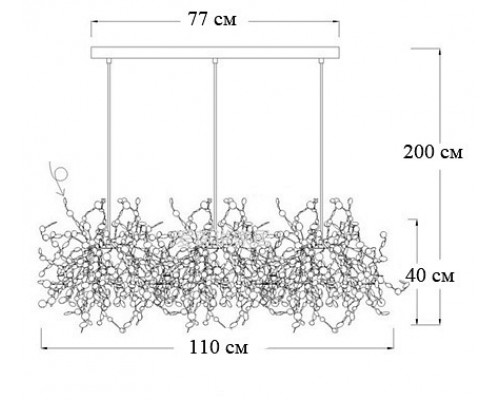 Подвесной светильник Imperiumloft Tezani Argent Imperiumloft handmade 40.2060-3