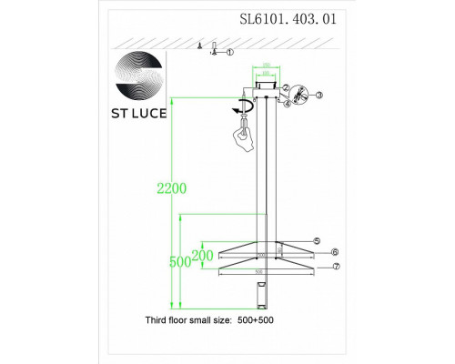 Подвесной светильник ST-Luce Isola SL6101.403.01