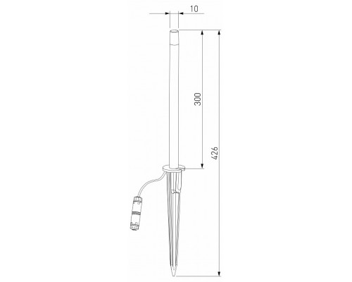 Наземный низкий светильник Elektrostandard Lumos a066688