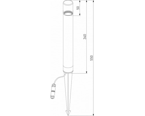 Наземный низкий светильник Elektrostandard Hidden a066036