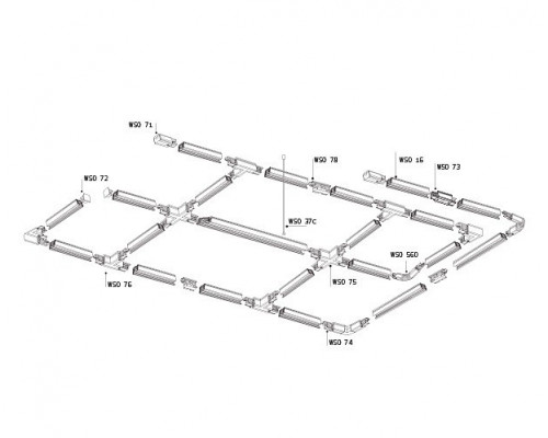 Токопровод концевой Italline WSO WSO 71 white