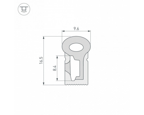 Короб накладной гибкий Arlight WPH 041088