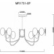 Люстра на штанге MyFar Scott MR1751-8P