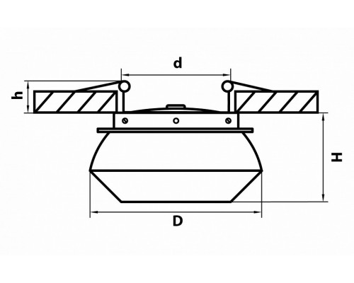 Встраиваемый светильник Lightstar Orbe 051307