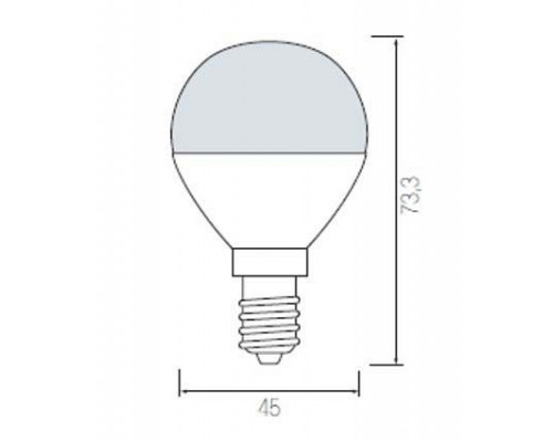 Лампа светодиодная Horoz Electric HL4380L E14 4Вт 3000K HRZ00000032