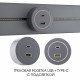 Розетка USB и type C на треке Arte Milano Am-track-sockets-39 399732TS/USB-Type-C Grey