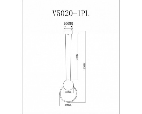 Подвесной светильник Moderli Yumi V5020-1PL