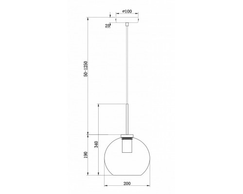 Подвесной светильник Freya Bravis FR8002PL-01B