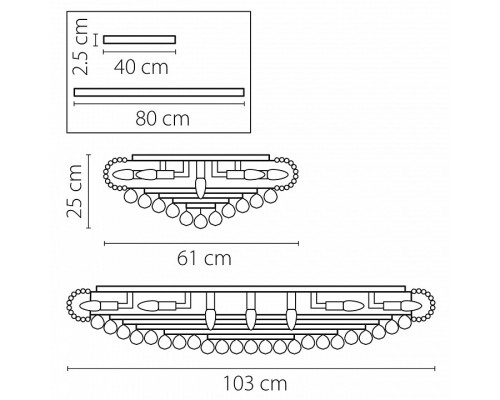 Накладной светильник Osgona Monile 704212