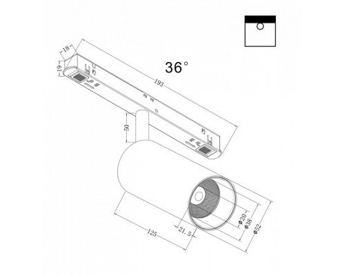 Светильник на штанге Maytoni Focus LED TR032-2-12W3K-M-B