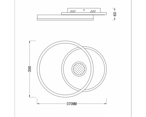 Накладной светильник Escada Arctic 10234/1LED BL