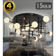 Потолочная люстра Natali Kovaltseva LOFT LED LED LAMPS 81344 GOLD BLACK