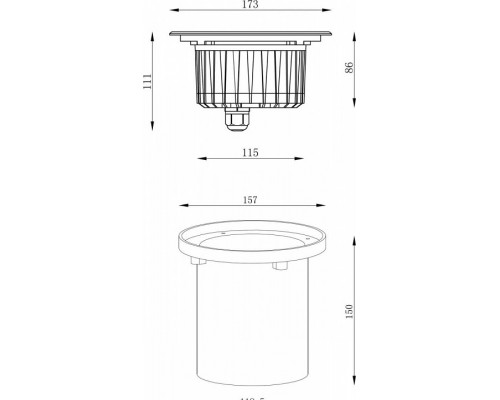 Встраиваемый в дорогу светильник Deko-Light Canum 730454