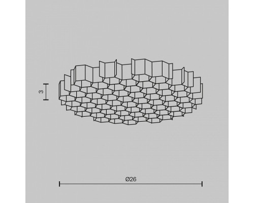 Сотовый фильтр Maytoni Wise HoneyComb-D26