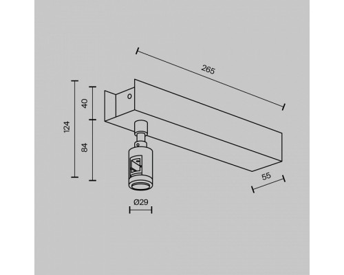 Подвес для трека Maytoni Accessories for tracks Flarity TRA156С-BB1-B