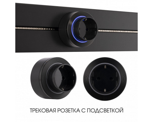 Розетка с заземлением на треке Arte Milano Am-track-sockets-39 397952TS/ES Black