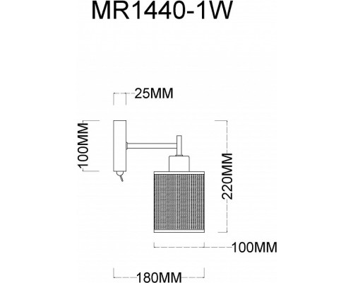 Бра MyFar Solo MR1440-1W