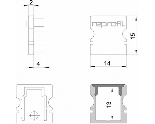 Набор из 10 заглушек для профиля Deko-Light P-AU-02-08 978041