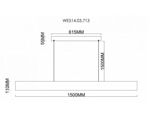 Подвесной светильник Wertmark Edda WE514.03.713