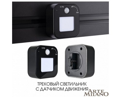 Накладной светильник Arte Milano Am-track-sockets 380022TLS/LWS Black