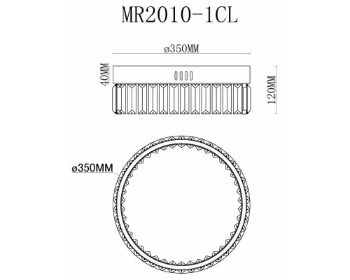 Накладной светильник MyFar Irina MR2010-1CL