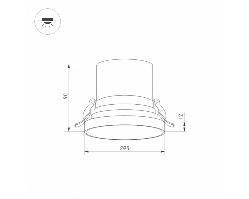 Встраиваемый светильник Arlight VOLCANO 033665