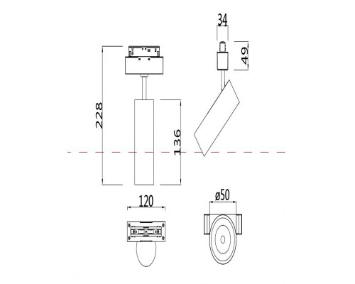 Светильник на штанге Maytoni Focus LED TR019-2-10W4K-W