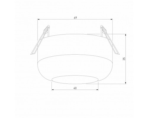 Встраиваемый светильник Elektrostandard Onde a064201