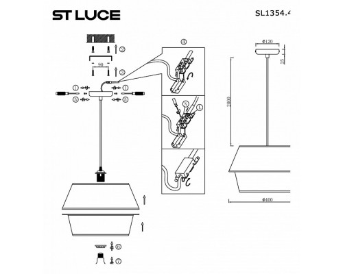 Подвесной светильник ST-Luce Jackie SL1354.413.01