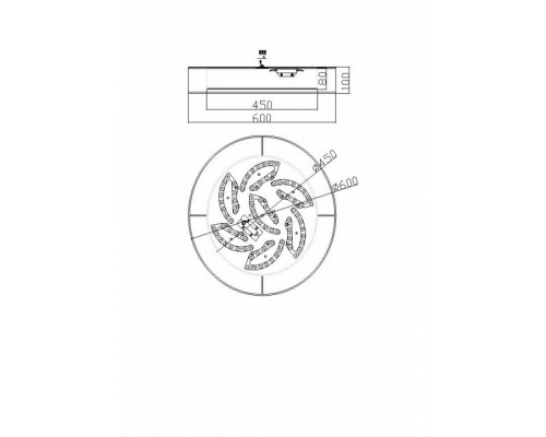 Накладной светильник Freya Zoticus FR6005CL-L48G