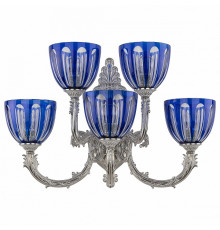 Бра Bohemia Ivele Crystal 7109 7109B15/3+2/210 NW P1 U Clear-Blue/H-1H