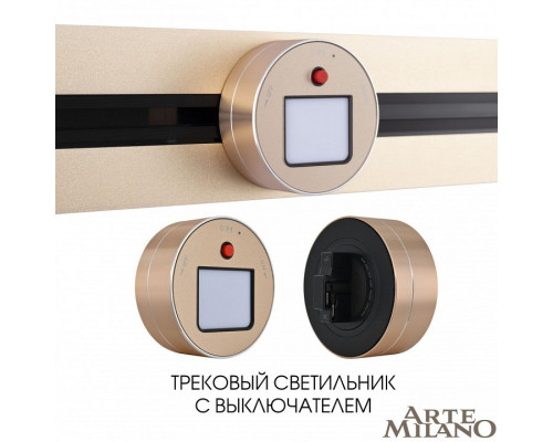 Накладной светильник Arte Milano Am-track-sockets 380011TL/Light Gold