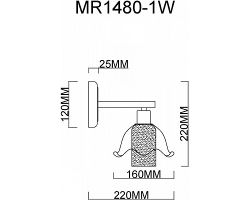 Бра MyFar Lisa MR1480-1W