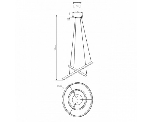 Подвесной светильник Escada Void 10254/2LED White APP