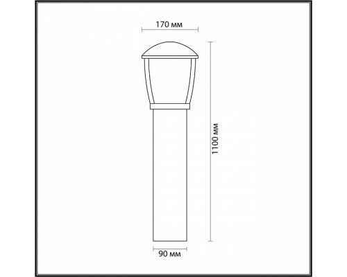 Наземный низкий светильник Odeon Light Tako 4051/1F