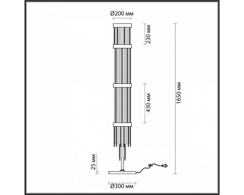 Торшер Odeon Light York 4788/12F