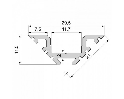 Профиль накладной Deko-Light AV-01-10 970401