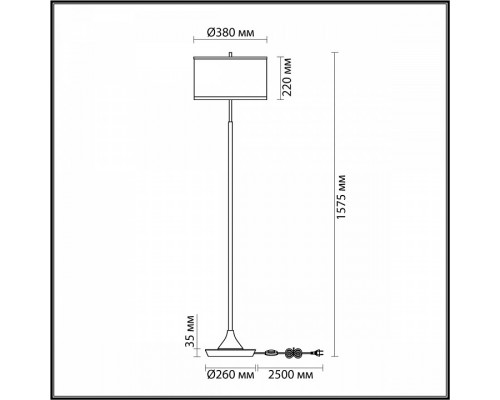 Торшер Odeon Light Bergi 5064/2F