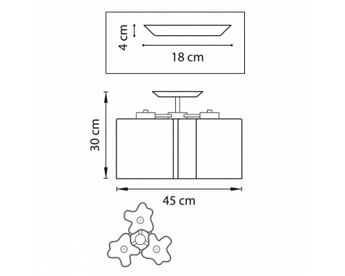 Накладной светильник Lightstar Nubi Legno 802035