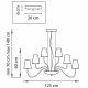Подвесная люстра Lightstar Diafano 758214