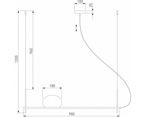 Подвесной светильник Eurosvet Stair 70145/1 черный