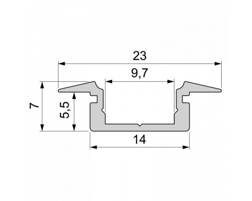 Профиль встраиваемый Deko-Light ET-01-08 975001